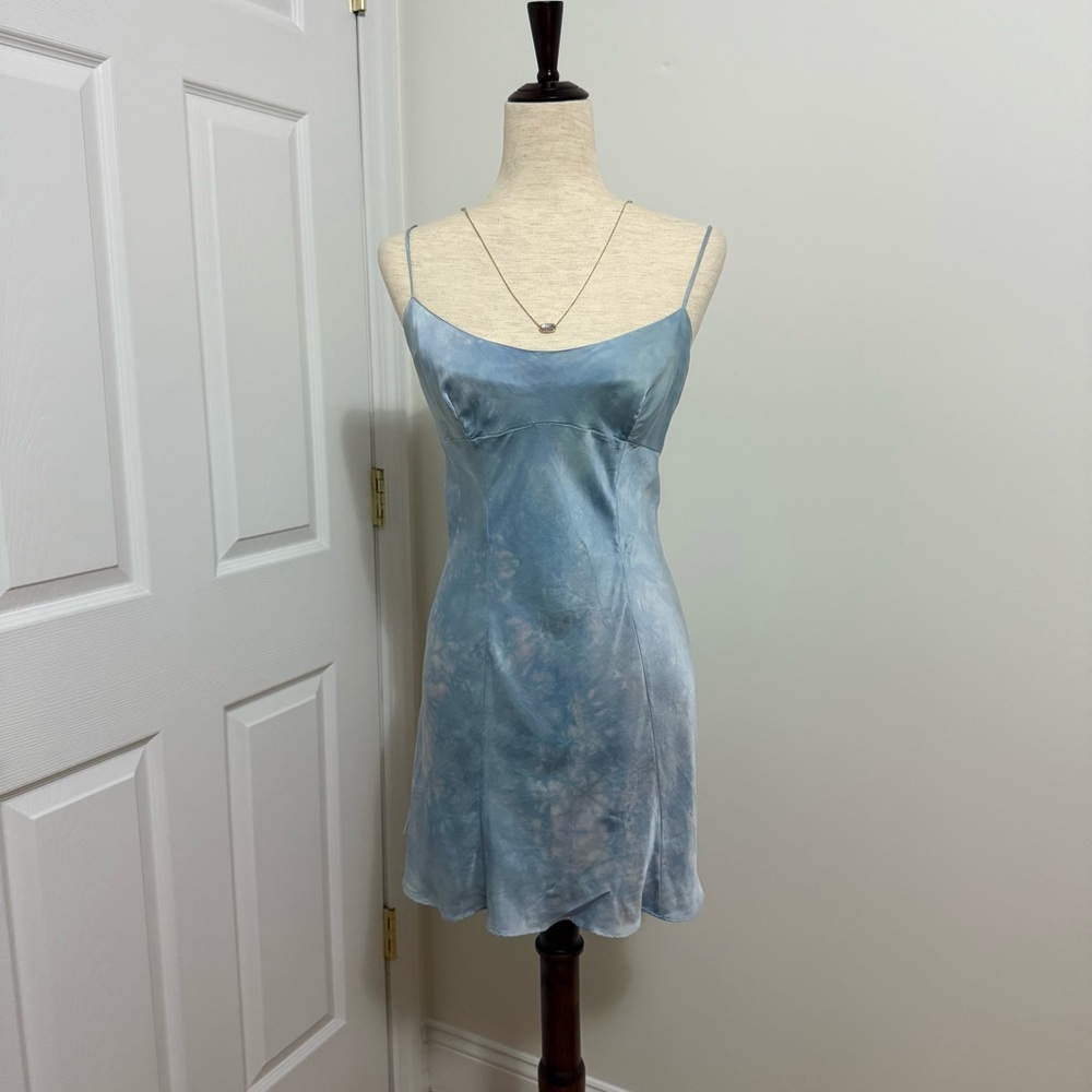 Vintage Victoria’s Secret Silk Elegant Blue Slip Dress